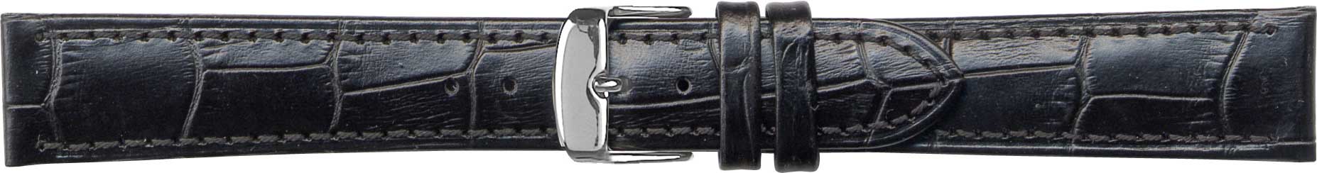 Rem svart 22 mm alliga. 229101