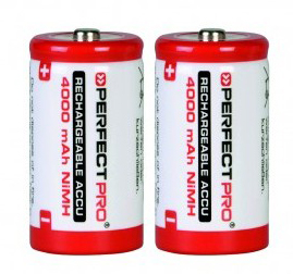 Oppladbare. C 4000 mAh 2pk.PP