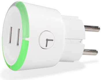 Sikkerhetstimer USB. Capidi, Hvit,1-4 t. 2 x USB,