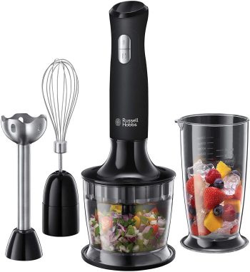 Stavmixer Russell Hobbs 3 i 1, Matte black 500W