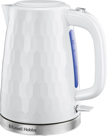 Vannkoker Russell Hobbs Honeycomb, hvit, 1,7L