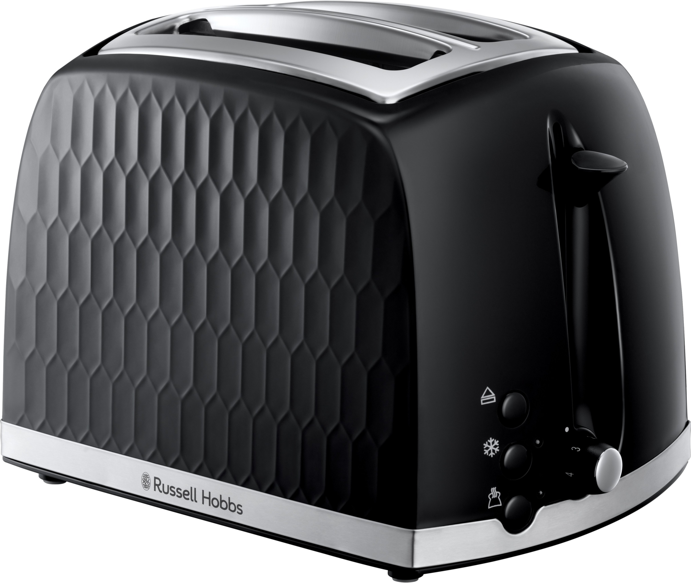Brødrister Russell Hobbs Honeycomb, svart