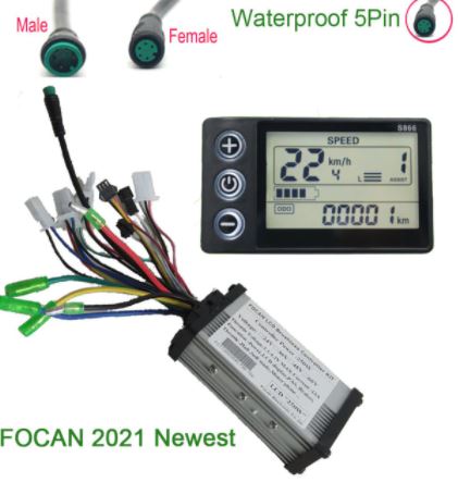 Focan 48 V S-866 display og kontrollboks