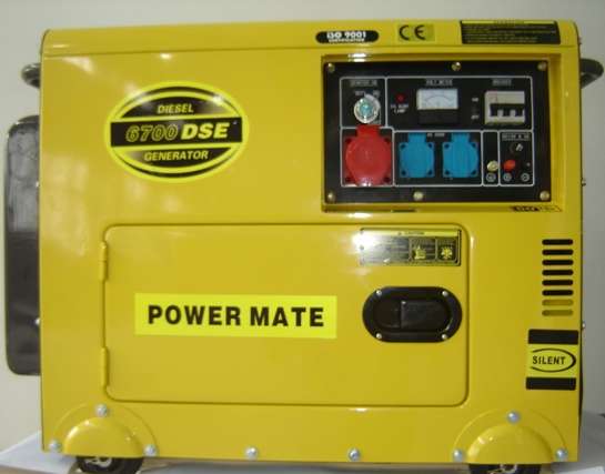 Power Mate 6700 strømaggregat diesel 1&3 fase 230V