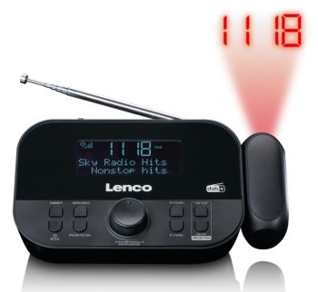 Klokkeradio Lenco, CR-615, projeksjon av tid