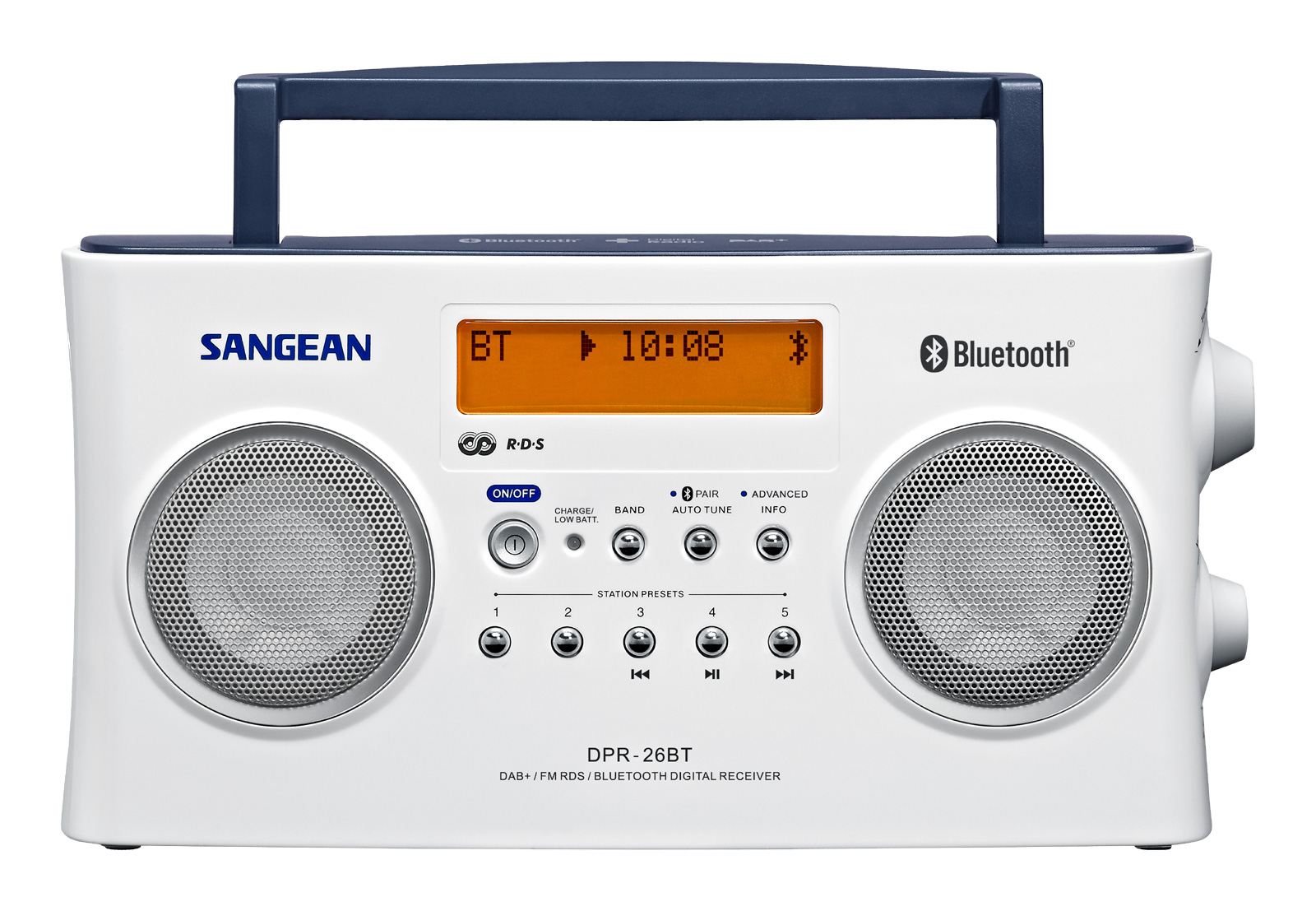 DAB radio Sangean DPR26BT hvit