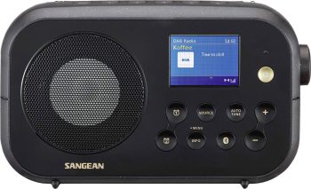 DAB radio Sangean DPR42 BT svart med blåtann.