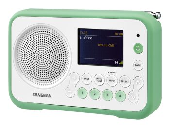 DAB radio Sangean DPR76 Hvit/grønn Traveller 760