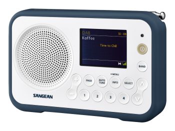 DAB radio Sangean DPR76 hvit/mørk blå Traveller760