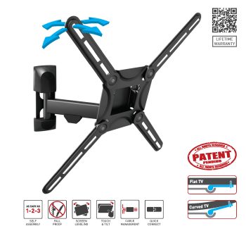 *Veggfeste Barkan 3300, sving/tilt,1 arm, 29-65",*