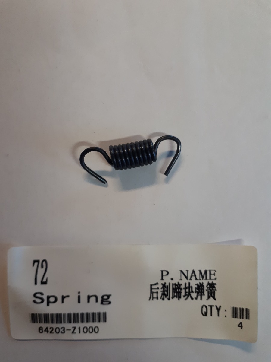 Rear brake shoe spring