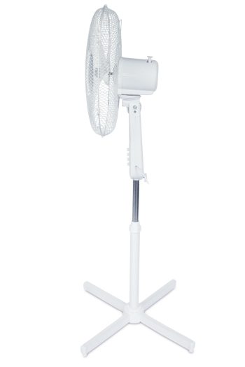 Gulvvifte Trebs 50 watt, hvit, 100-120 cm høyde
