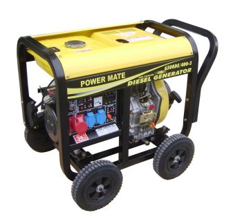 Power Mate 6500 SMT 4- takts diesel aggregat 1 fas & 3 fas 230/400 V