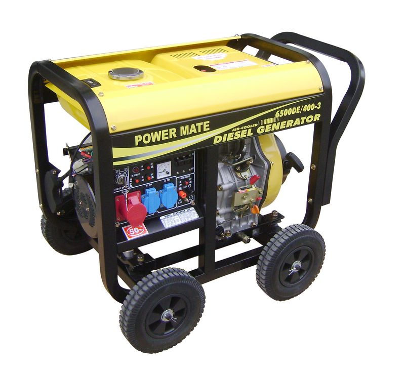 Power Mate 6500 SMT 4- takts diesel aggregat 1 fas & 3 fas 230/400 V