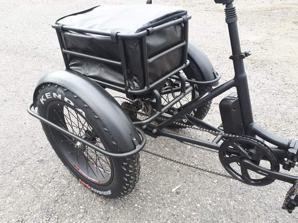 Elektrisk trehjulssykkel fatbike 500W 48V 11AH