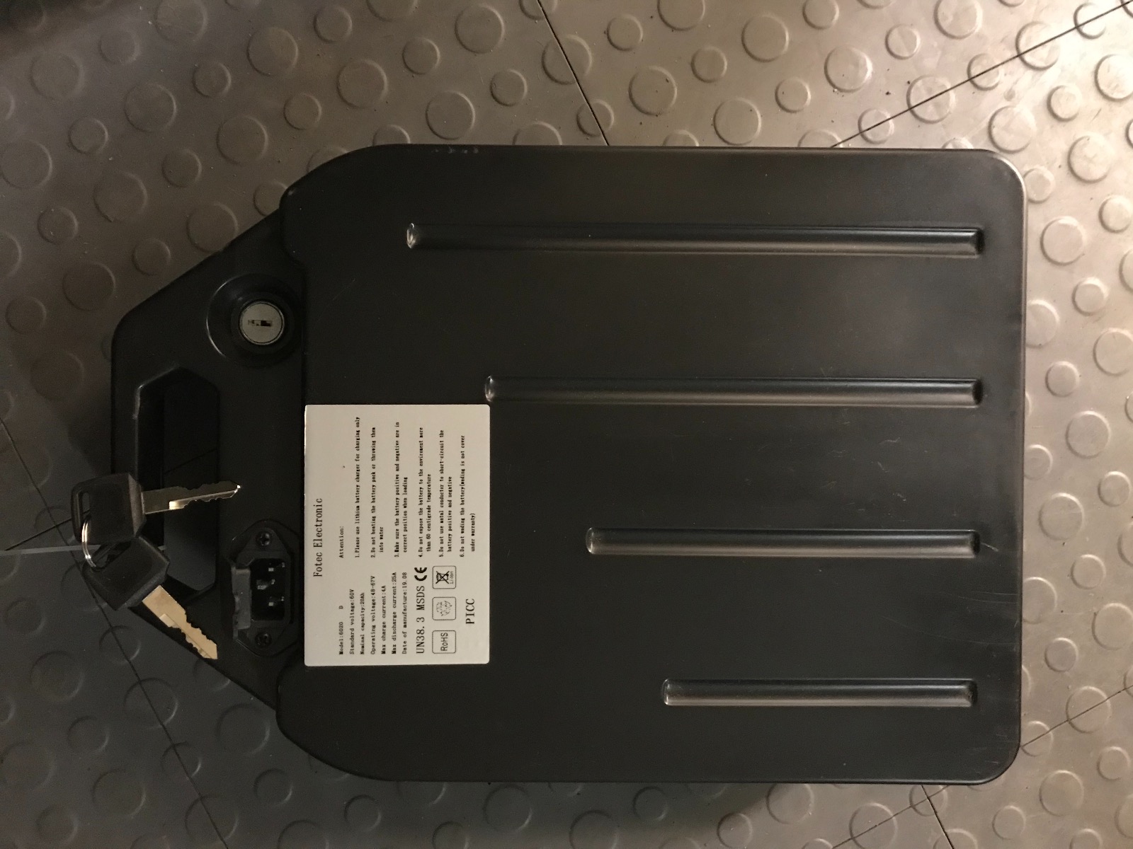 Batteri 20 Ah Citycoco Avtagbart