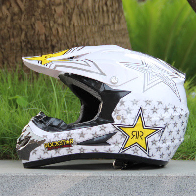 Hjelm Rockstar Hvit Str M