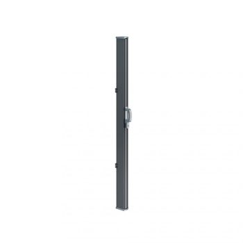 Uttrekkbar sidemarkise levegg grå 350 cm