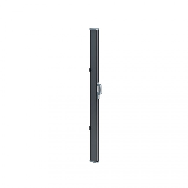 Uttrekkbar sidemarkise levegg grå 350 cm